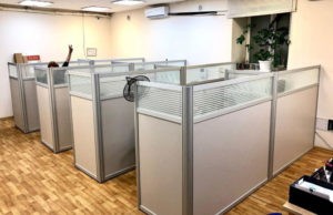 Глухая алюминиевая перегородка GFTD511
