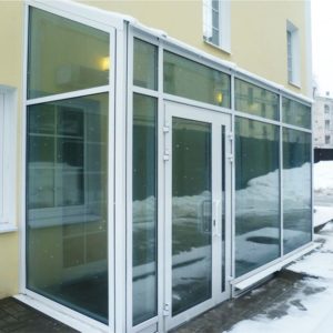 Тамбурная алюминиевая дверь GFTD843